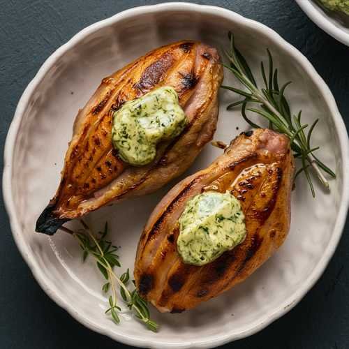 Classic Grilled Dove with Herb Butter