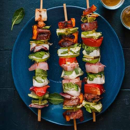 Grilled Dove Skewers with Jerk Seasoning