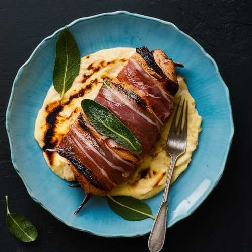 Grilled Dove with Prosciutto and Sage