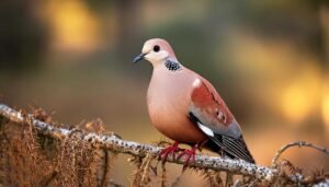A Common Ground Dove perched on a low branch