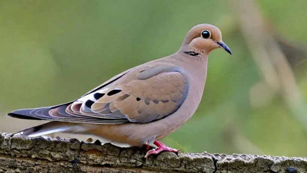 Mourning Dove perched on a branch